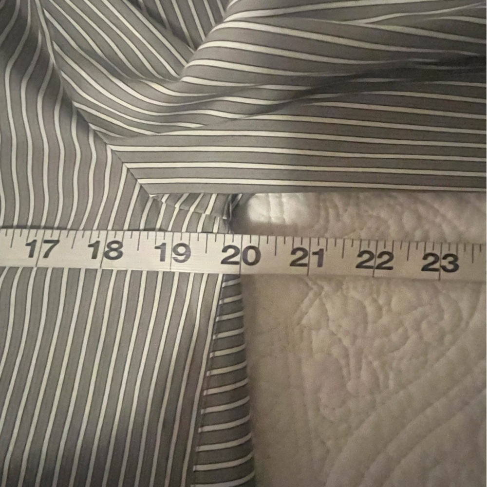 Lafayette 148 NY Classic Oversized Striped Button up Shirt, size Small - Picture 8 of 8